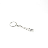 Softball Bat Keychain, Personalized Gift, Hand Stamped Keychain, Softball Player Gift, Softball Mom Gift, Student Athlete Gift