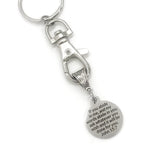 Christian Gift, Abide In Me Keychain, John 15 7 Keychain, Christian Keychain, Scripture Gift, Christian Charm, Religious Gift