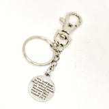 Faith Keychain, Perfect Peace Keychain,  Isaiah 26 3 Keychain, Faith Gift, Christian Gift, Christian Keychain, Clip On Keychain