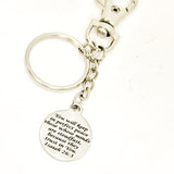 Faith Keychain, Perfect Peace Keychain,  Isaiah 26 3 Keychain, Faith Gift, Christian Gift, Christian Keychain, Clip On Keychain