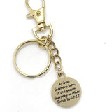 As Iron Sharpens Iron Keychain, Christian Keychain, Proverbs 27 17 Keychain, Accountability Partner Gift, Sunday School Gift