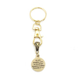 Scripture Gift, As Iron Sharpens Iron Keychain, Proverbs 27 17 Charm, Bible Verse Gift for Her, Sympathy Gift, Christian Encouragement Gift