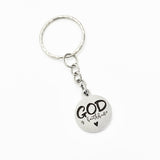 God Is Faithful Keychain, Christian Keychain, Christian Gift, Baptism Gift, God Is Faithful Charm, Charm Keychain