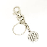 Faith Keychain, Perfect Peace Keychain,  Isaiah 26 3 Keychain, Faith Gift, Christian Gift, Christian Keychain, Clip On Keychain