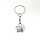 Perfect Peace Keychain, Christian Peace Gift, Isaiah 26 3 Keychain, Scripture Gift, Scripture Quote, Scripture Charm