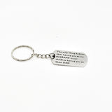 Husband Gift, Husband And Dad Keychain, New Dad Gift, Dogtag Keychain, Gift For Husband, Gift For New Dad, Pregnancy Announcement Gift