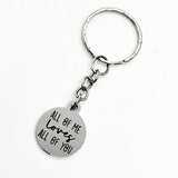 Keychain Gift, All Of Me Loves All Of You Keychain, Love Gift, Wife Gift, Daughter Gift, Wedding Gift, Son Gift, Charm Keychain