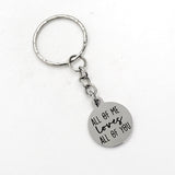 Keychain Gift, All Of Me Loves All Of You Keychain, Love Gift, Wife Gift, Daughter Gift, Wedding Gift, Son Gift, Charm Keychain