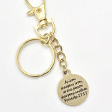 As Iron Sharpens Iron Keychain, Christian Keychain, Proverbs 27 17 Keychain, Accountability Partner Gift, Sunday School Gift