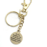 As Iron Sharpens Iron Keychain, Christian Keychain, Proverbs 27 17 Keychain, Accountability Partner Gift, Sunday School Gift
