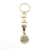 Scripture Gift, As Iron Sharpens Iron Keychain, Proverbs 27 17 Charm, Bible Verse Gift for Her, Sympathy Gift, Christian Encouragement Gift