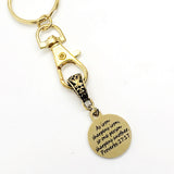 Scripture Gift, As Iron Sharpens Iron Keychain, Proverbs 27 17 Charm, Bible Verse Gift for Her, Sympathy Gift, Christian Encouragement Gift