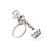 Teacher Gift, Teaching Is A Work Of Heart Keychain, Clip On Keychain, Charm Keychain, New Teacher Gift, End Of School Gift, Back To School