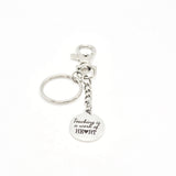 Teacher Gift, Teaching Is A Work Of Heart Keychain, Clip On Keychain, Charm Keychain, New Teacher Gift, End Of School Gift, Back To School