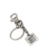 Faith Gift, Pray Wait Trust Keychain, Pray Wait Trust Quote, Clip On Keychain, Christian Gift, Christian Keychain, Faith Keychain