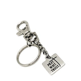 Faith Gift, Pray Wait Trust Keychain, Pray Wait Trust Quote, Clip On Keychain, Christian Gift, Christian Keychain, Faith Keychain