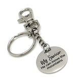 Faith Gift, My Savior He Can Move The Mountains Keychain, Matthew 17 20 Keychain Gift, Christian Gift, Scripture Charm Keychain