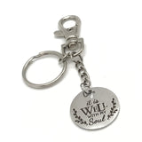 Faith Gift, It Is Well With My Soul Keychain, Sympathy Gift, Keychain Gift, Sunday School Gift, Christian Gift, Scripture Charm Keychain