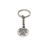 Christian Gift, Be Patient, God’s Just Moving The Pieces Around Keychain, Faith Charm, Christian Charm, Religious Gift