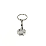 Christian Gift, Be Patient, God’s Just Moving The Pieces Around Keychain, Faith Charm, Christian Charm, Religious Gift