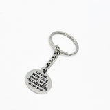 Scripture Gift, The Lord My God Lights Up My Darkness, Psalm 18 28 Keychain, Charm Keychain, Christian Gift, Scripture Quote