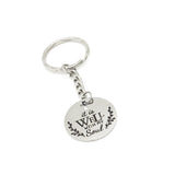 Faith Keychain, It Is Well With My Soul Keychain, Scripture Quote, Christian Keychain, Charm Keychain Gift, Christian Faith, Sympathy Gift