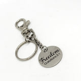 Faith Gift, Freedom Keychain, Christian Freedom, Galatians 5 1, Keychain Gift, Sunday School Gift, Christian Gift, Scripture Charm Keychain