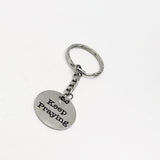 Prayer Gift, Keep Praying Keychain, Prayer Keychain, Keep Praying Charm, Charm Keychain, Christian Gift, Sympathy Gift, Prayer Works Gift