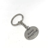 Prayer Gift, Keep Praying Keychain, Prayer Keychain, Keep Praying Charm, Charm Keychain, Christian Gift, Sympathy Gift, Prayer Works Gift