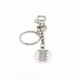 Faith Gift, God’s Timing, God’s Will, God’s Plan, God’s Glory Keychain, Keychain Gift, Christian Gift, Scripture Charm Keychain