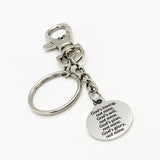 Faith Gift, God’s Timing, God’s Will, God’s Plan, God’s Glory Keychain, Keychain Gift, Christian Gift, Scripture Charm Keychain