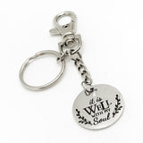 Faith Gift, It Is Well With My Soul Keychain, Sympathy Gift, Keychain Gift, Sunday School Gift, Christian Gift, Scripture Charm Keychain