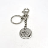 Faith Gift, It Is Well With My Soul Keychain, Sympathy Gift, Keychain Gift, Sunday School Gift, Christian Gift, Scripture Charm Keychain