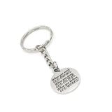 Christian Gift, Christian Keychain, God Knows, God Listens, God Works Keychain, Faith Charm, Christian Charm, Religious Gift