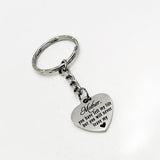 Mom Memorial, Mother You Have Left My Life But You Will Never Leave My Heart Keychain, Memorial Keychain, Remembering Mother, Mother Loss