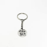 Scripture Gift, I Can Do All Things Through Christ, Christ Strengthens Me, Phil 4 12 Keychain, Scripture Quote, Bible Verse Gift