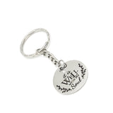 Faith Keychain, It Is Well With My Soul Keychain, Scripture Quote, Christian Keychain, Charm Keychain Gift, Christian Faith, Sympathy Gift