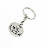 Faith Keychain, It Is Well With My Soul Keychain, Scripture Quote, Christian Keychain, Charm Keychain Gift, Christian Faith, Sympathy Gift