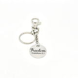 Faith Gift, Freedom Keychain, Christian Freedom, Galatians 5 1, Keychain Gift, Sunday School Gift, Christian Gift, Scripture Charm Keychain