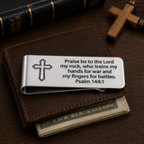 Psalm 144 1 Money Clip Faith Gift For Him