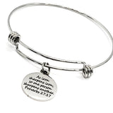 As Iron Sharpens Iron Stainless Steel Expandable Bracelet With Engraved Proverbs 27 17 Charm