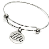 As Iron Sharpens Iron Stainless Steel Expandable Bracelet With Engraved Proverbs 27 17 Charm