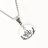 It Is Well With My Soul Necklace Engraved Cross Cut Out Faith Jewelry Inspirational Gift