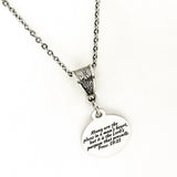Proverbs 19 21 Necklace Engraved Scripture Charm Faith Jewelry Purpose Of The Lord Necklace