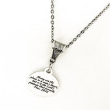 Proverbs 19 21 Necklace Engraved Scripture Charm Faith Jewelry Purpose Of The Lord Necklace
