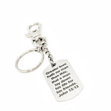 Greater Love Hath No Man John 15 13 Bible Verse Keychain Stainless Steel Gift