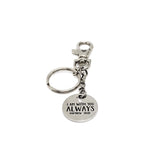 I Am With You Always Matthew 28 20 Clip On Keychain Engraved Bible Verse Charm Christian Gift From JKCE Designs