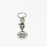 Hebrews 12 1 Endurance Scripture Keychain Christian Gift Runner Motivation Faith Accessory