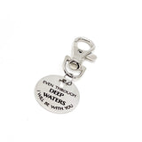 Even Through Deep Waters I Will Be With You Engraved Clip On Charm Isaiah 43 2