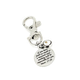 Genuine Mustard Seed Faith Clip On Charm With Scripture Engraving